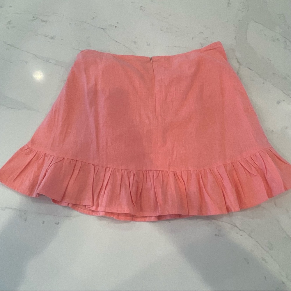NWOT Amazon Coral Ruffled Wrap Skirt - Picture 8 of 16